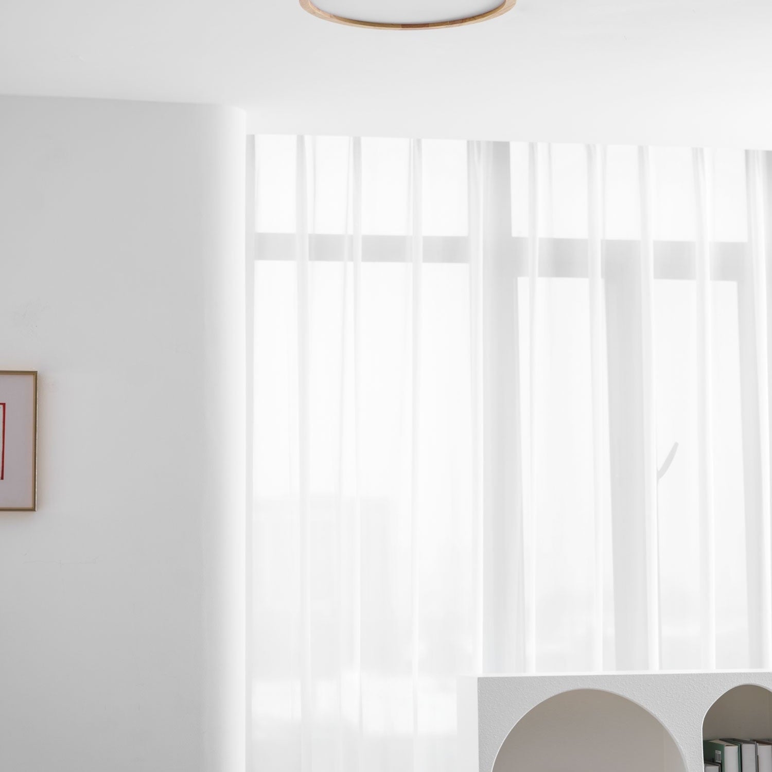 Geometric Wooden Ceiling Fixture Lighting Lobby