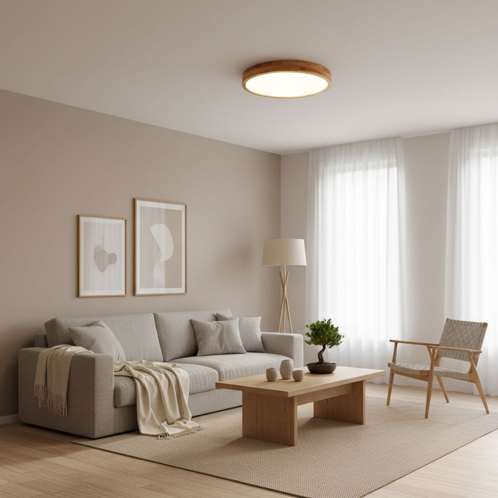 Geometric Wooden Ceiling Fixture Lighting Lobby