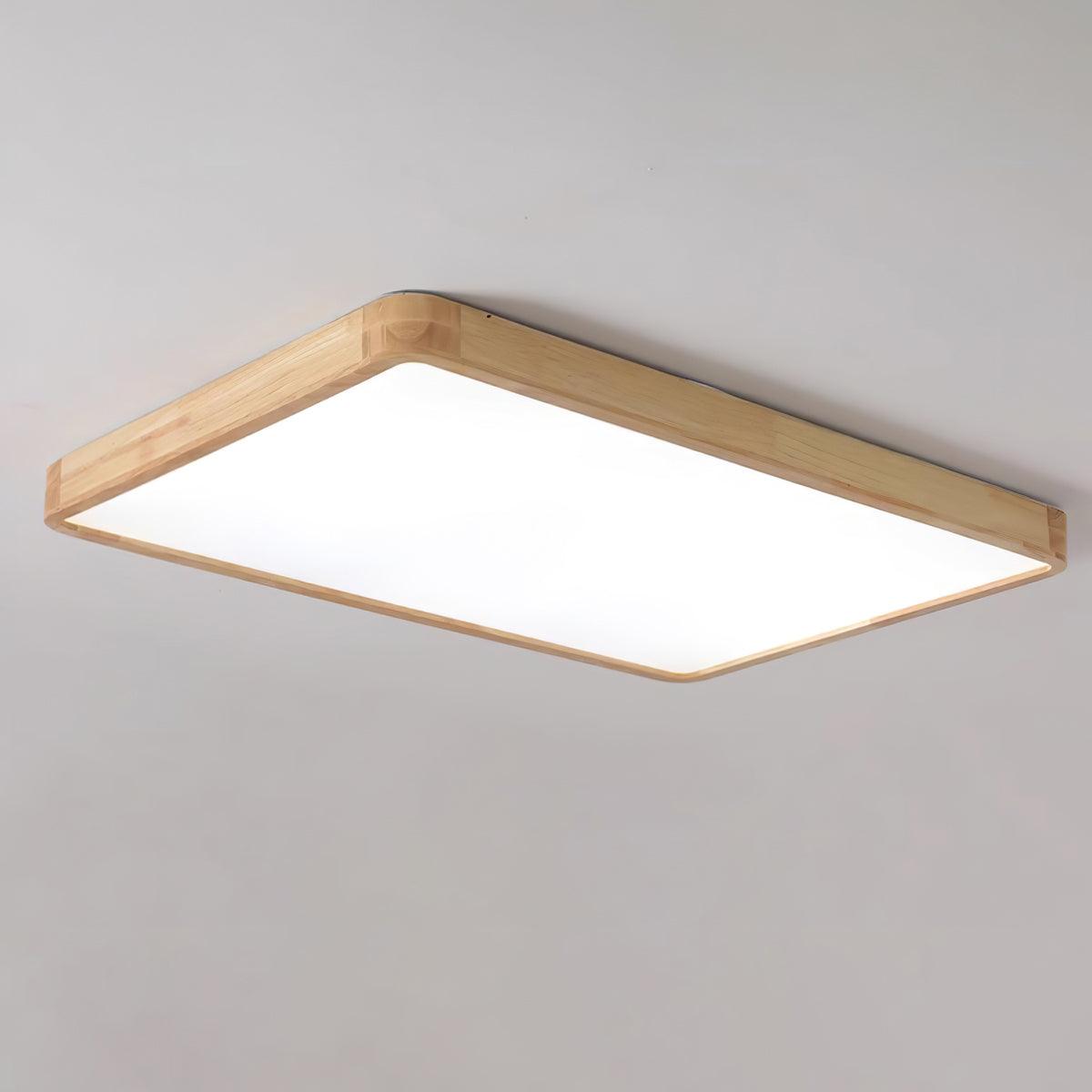 Geometric Wooden Ceiling Fixture Lighting Lobby