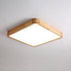 Geometric Wooden Ceiling Fixture Lighting Lobby