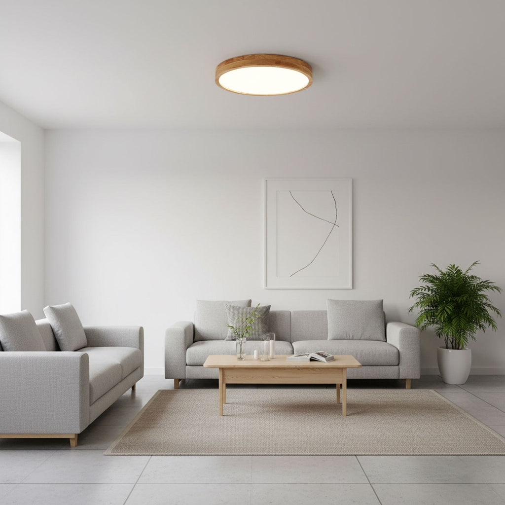 Geometric Wooden Ceiling Fixture Lighting Lobby