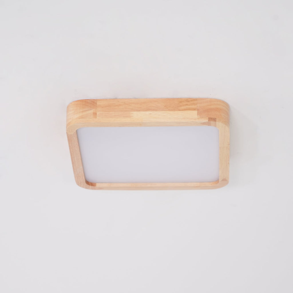 Geometric Wooden Ceiling Fixture Lighting Lobby