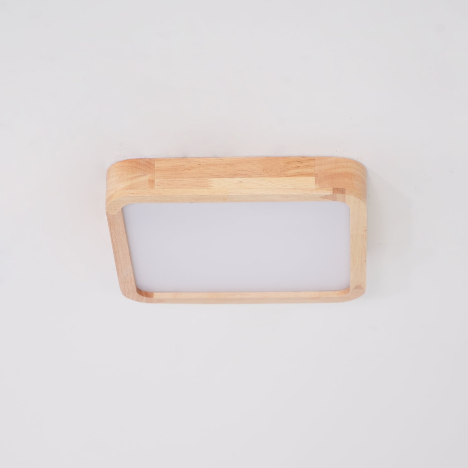 Geometric Wooden Ceiling Fixture Lighting Lobby