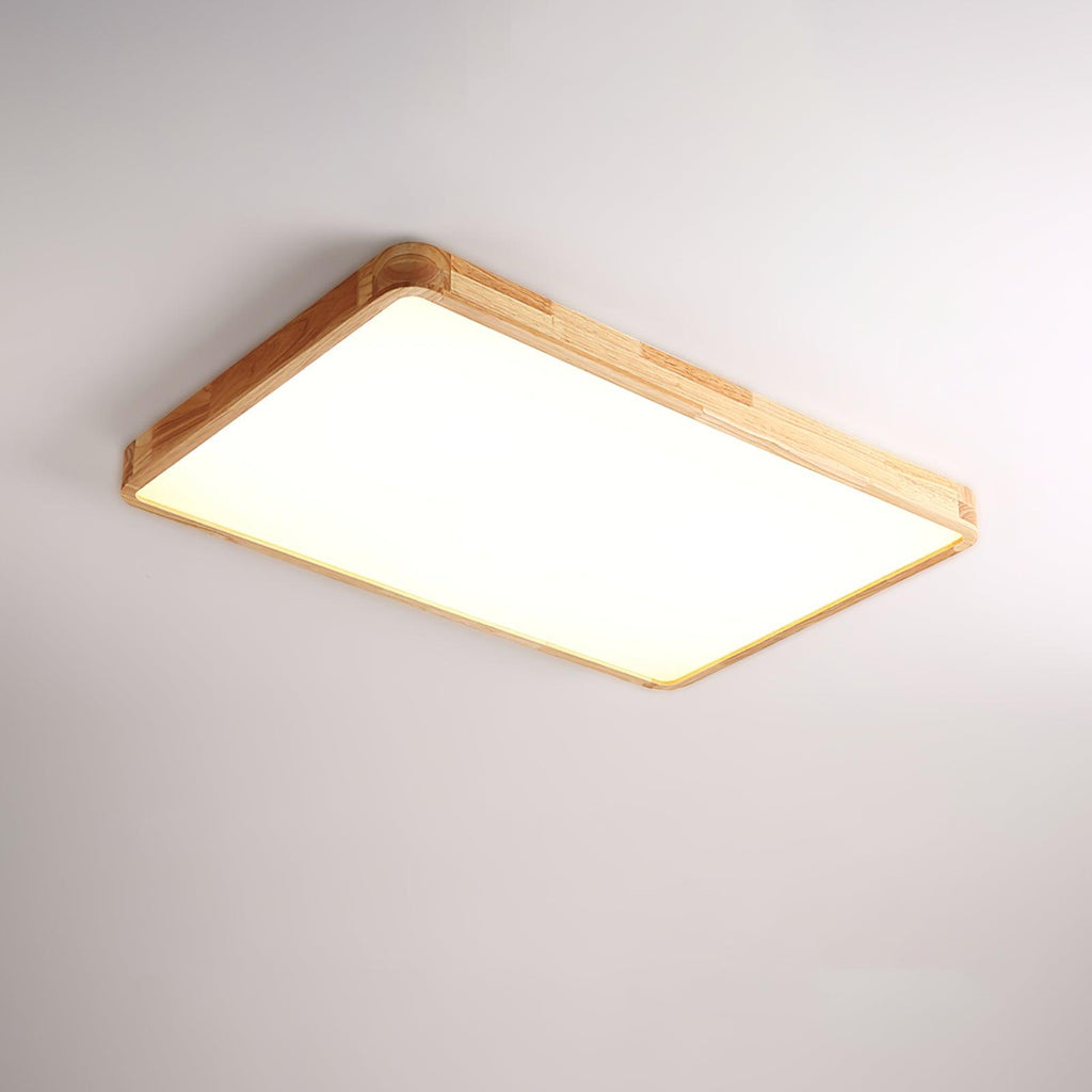 Geometric Wooden Ceiling Fixture Lighting Lobby