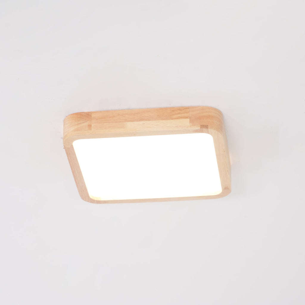 Geometric Wooden Ceiling Fixture Lighting Lobby