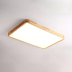 Geometric Wooden Ceiling Fixture Lighting Lobby
