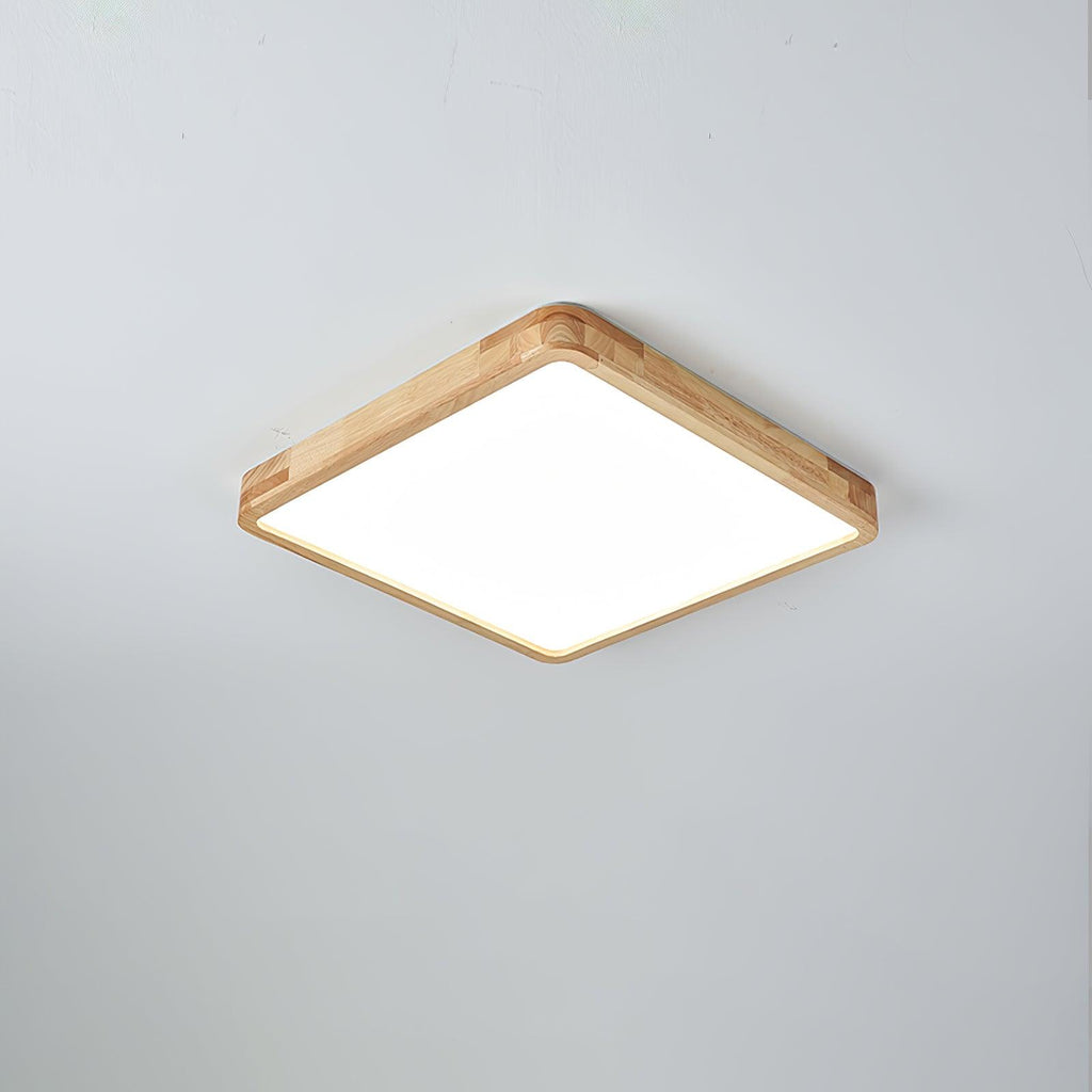 Geometric Wooden Ceiling Fixture Lighting Lobby