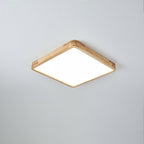 Geometric Wooden Ceiling Fixture Lighting Lobby