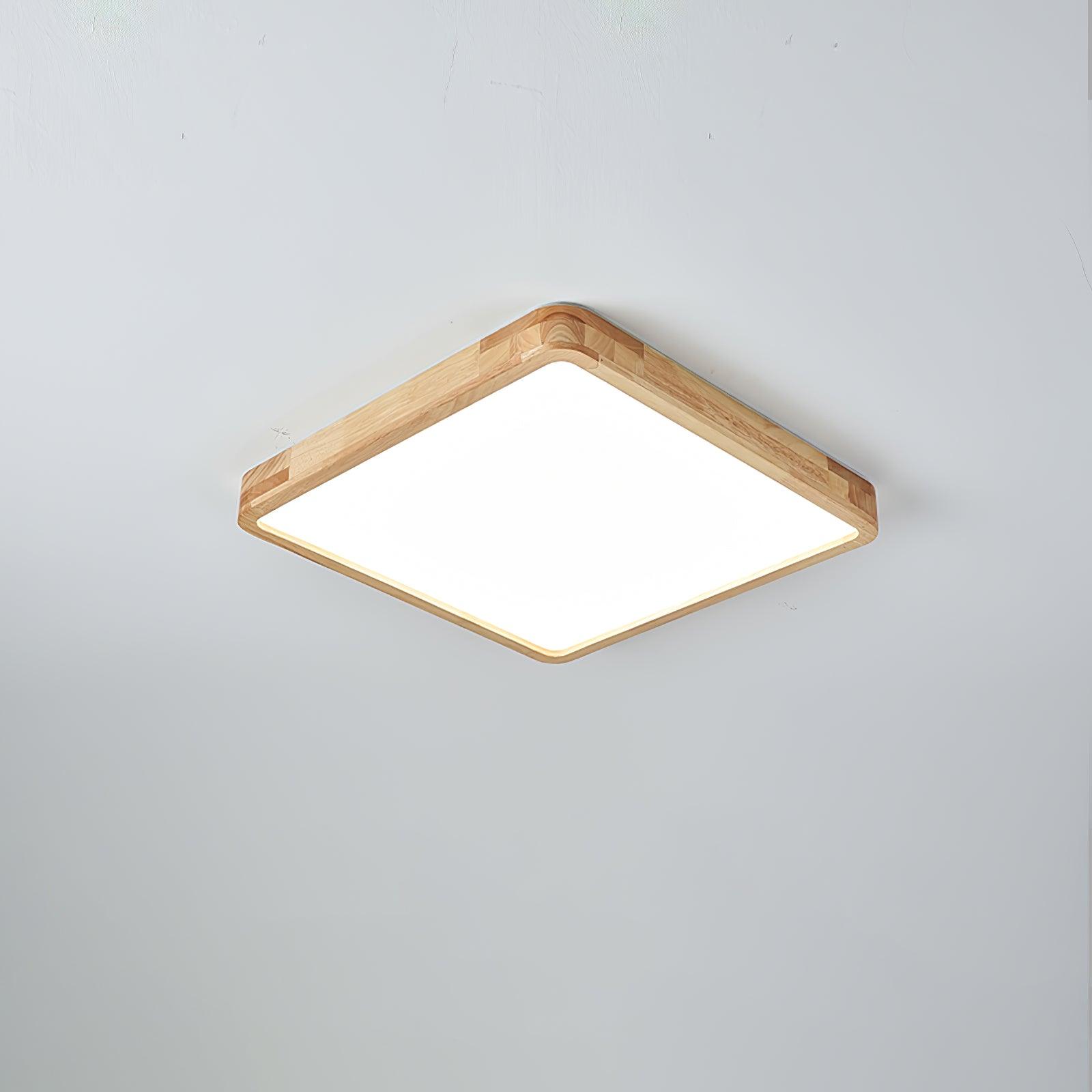 Geometric Wooden Ceiling Fixture Lighting Lobby
