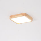 Geometric Wooden Ceiling Fixture Lighting Lobby