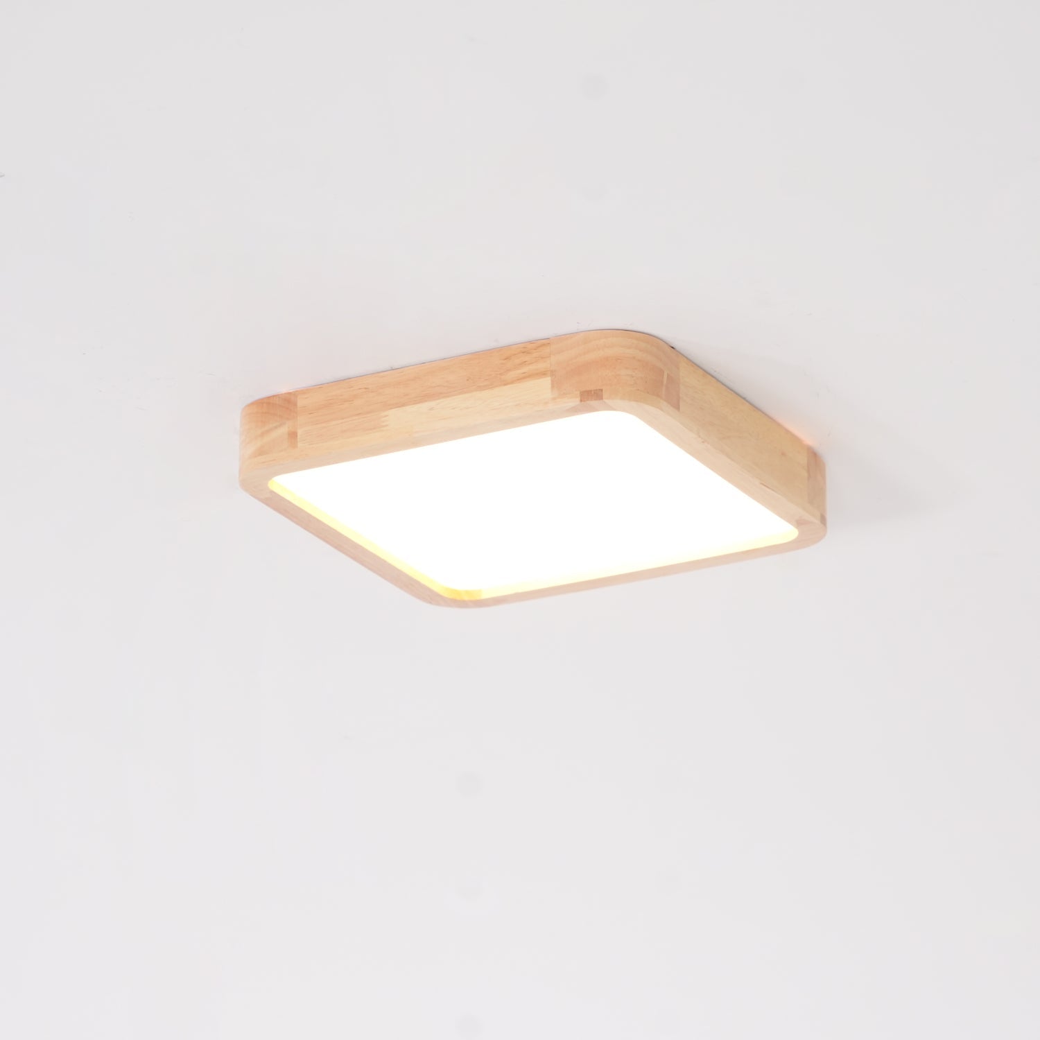 Geometric Wooden Ceiling Fixture Lighting Lobby