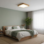 Geometric Wooden Ceiling Fixture Lighting Lobby