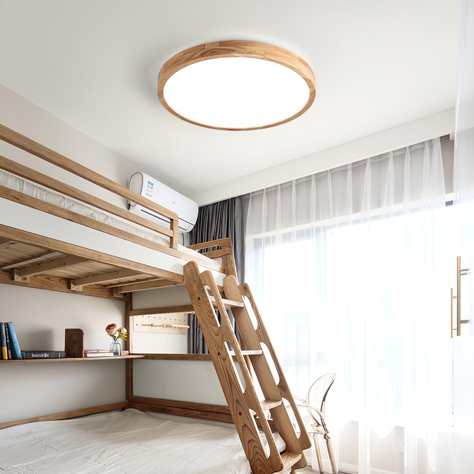 Geometric Wooden Ceiling Fixture Lighting Lobby