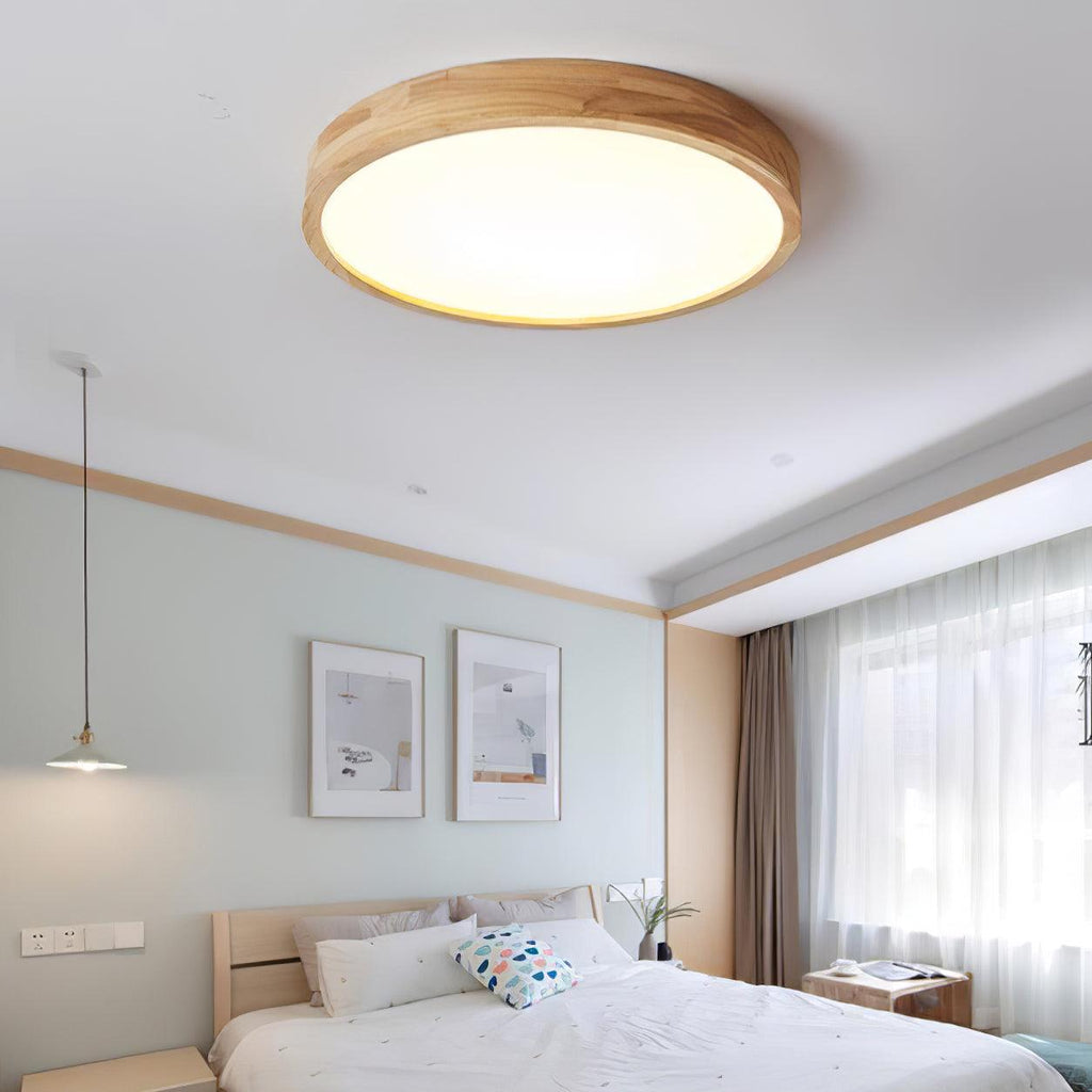 Geometric Wooden Ceiling Fixture Lighting Lobby