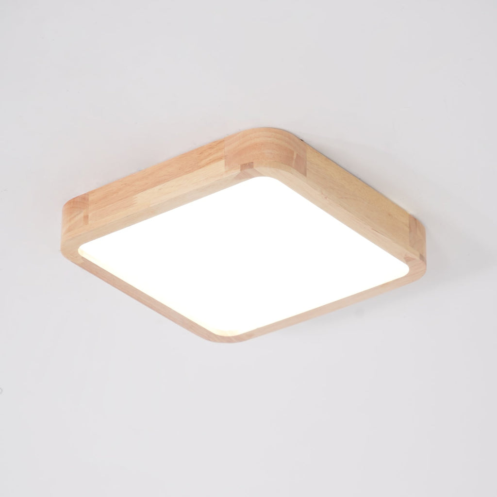 Geometric Wooden Ceiling Fixture Lighting Lobby