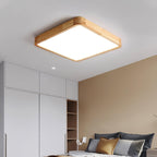 Geometric Wooden Ceiling Fixture Lighting Lobby