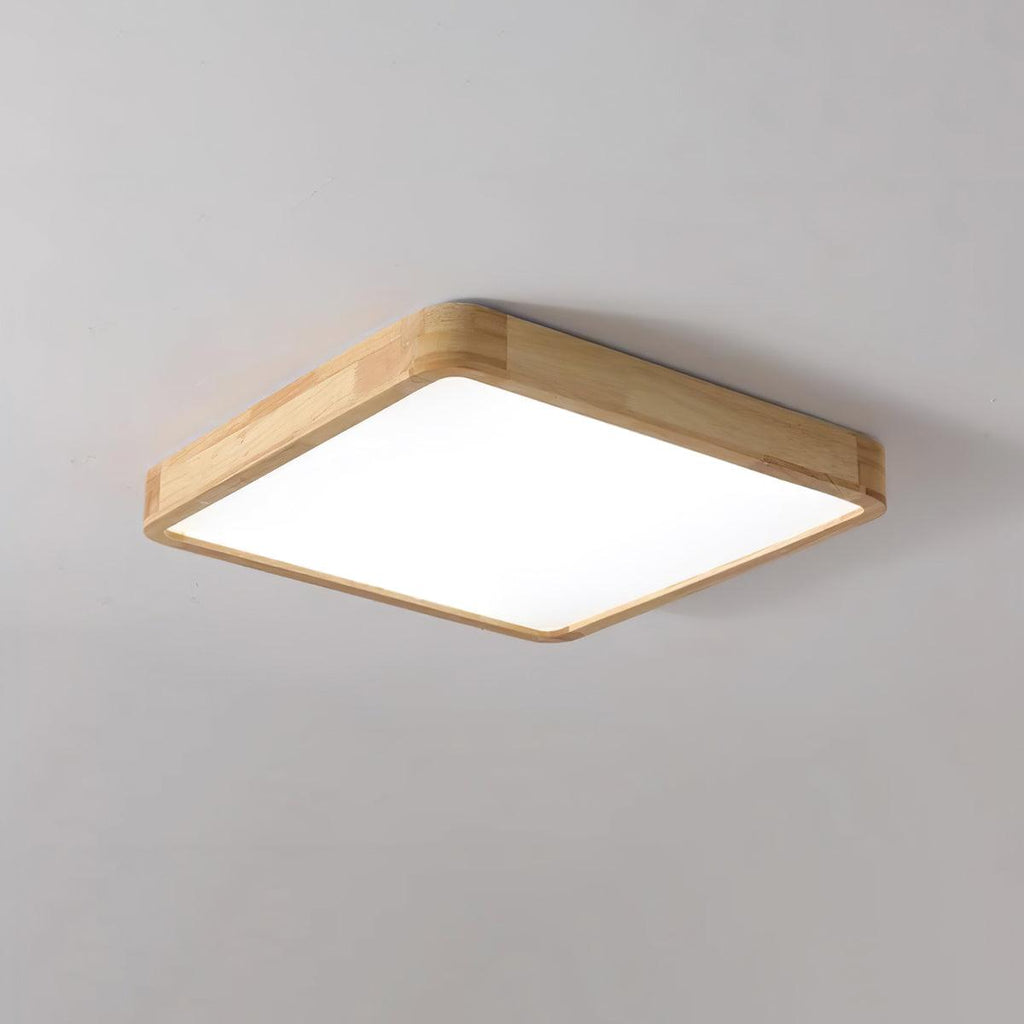 Geometric Wooden Ceiling Fixture Lighting Lobby