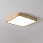 Geometric Wooden Ceiling Fixture Lighting Lobby