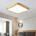 Geometric Wooden Ceiling Fixture Lighting Lobby