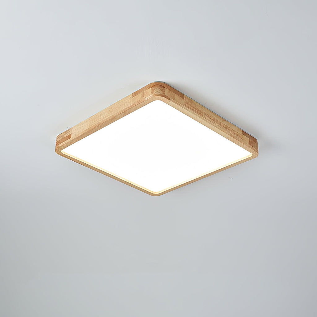 Geometric Wooden Ceiling Fixture Lighting Lobby