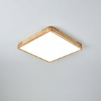 Geometric Wooden Ceiling Fixture Lighting Lobby