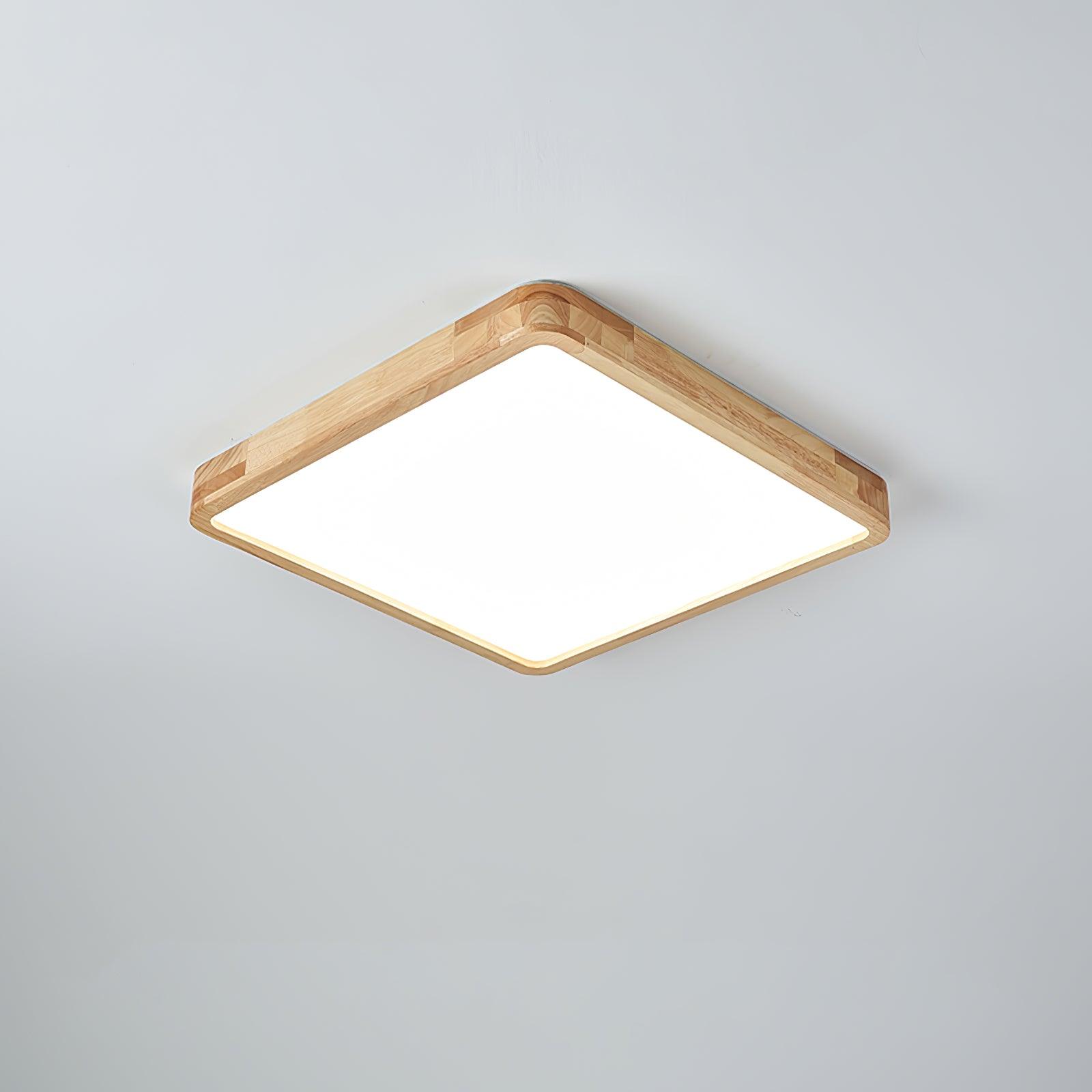 Geometric Wooden Ceiling Fixture Lighting Lobby