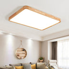Geometric Wooden Ceiling Fixture Lighting Lobby
