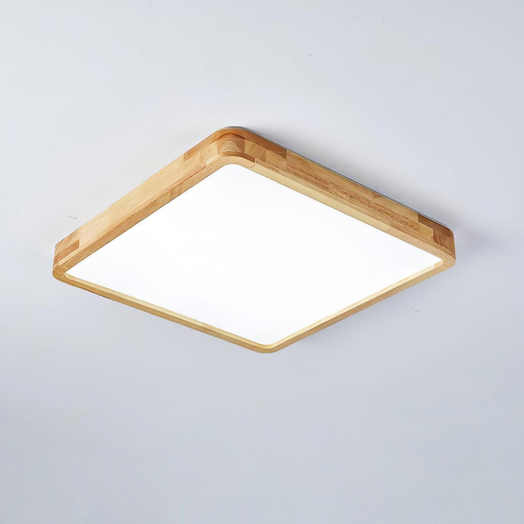 Geometric Wooden Ceiling Fixture Lighting Lobby