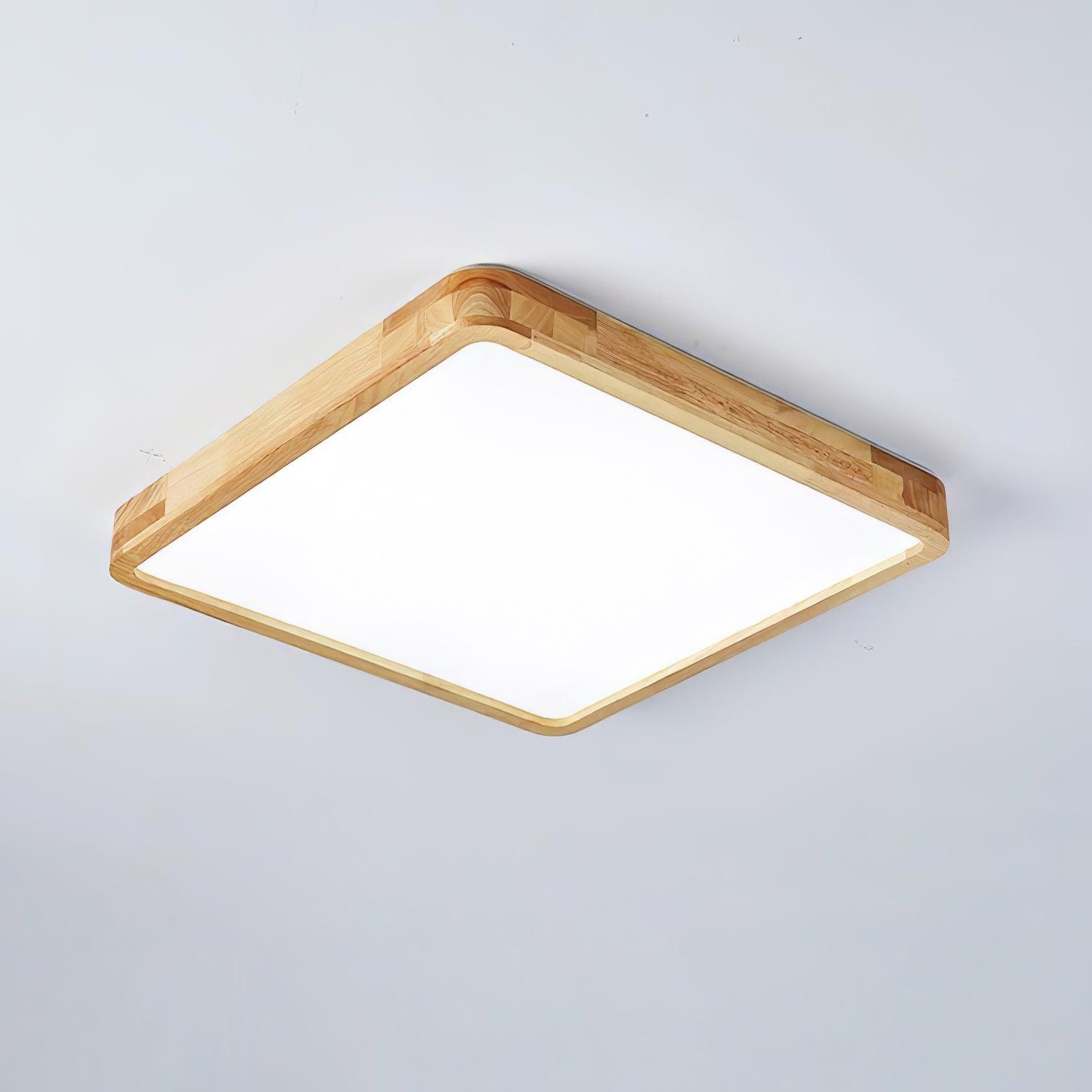 Geometric Wooden Ceiling Fixture Lighting Lobby