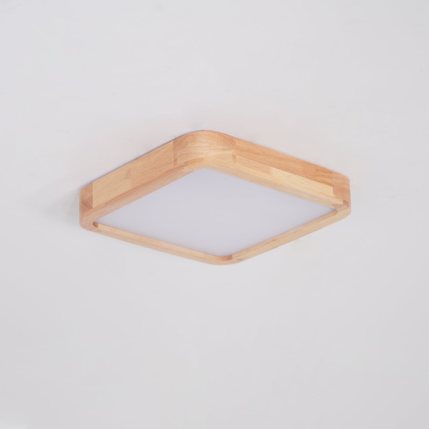 Geometric Wooden Ceiling Fixture Lighting Lobby