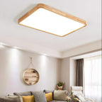 Geometric Wooden Ceiling Fixture Lighting Lobby