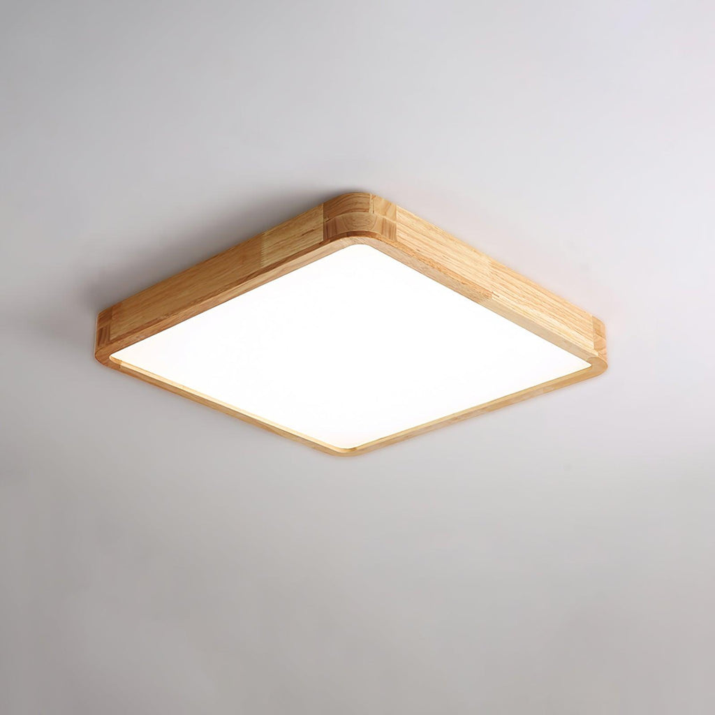 Geometric Wooden Ceiling Fixture Lighting Lobby