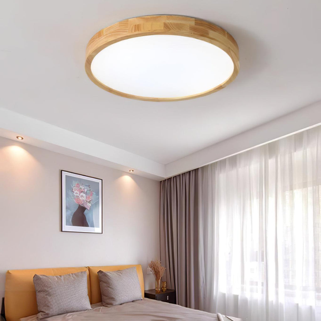 Geometric Wooden Ceiling Fixture Lighting Lobby