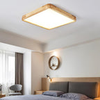 Geometric Wooden Ceiling Fixture Lighting Lobby