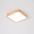 Geometric Wooden Ceiling Fixture Lighting Lobby