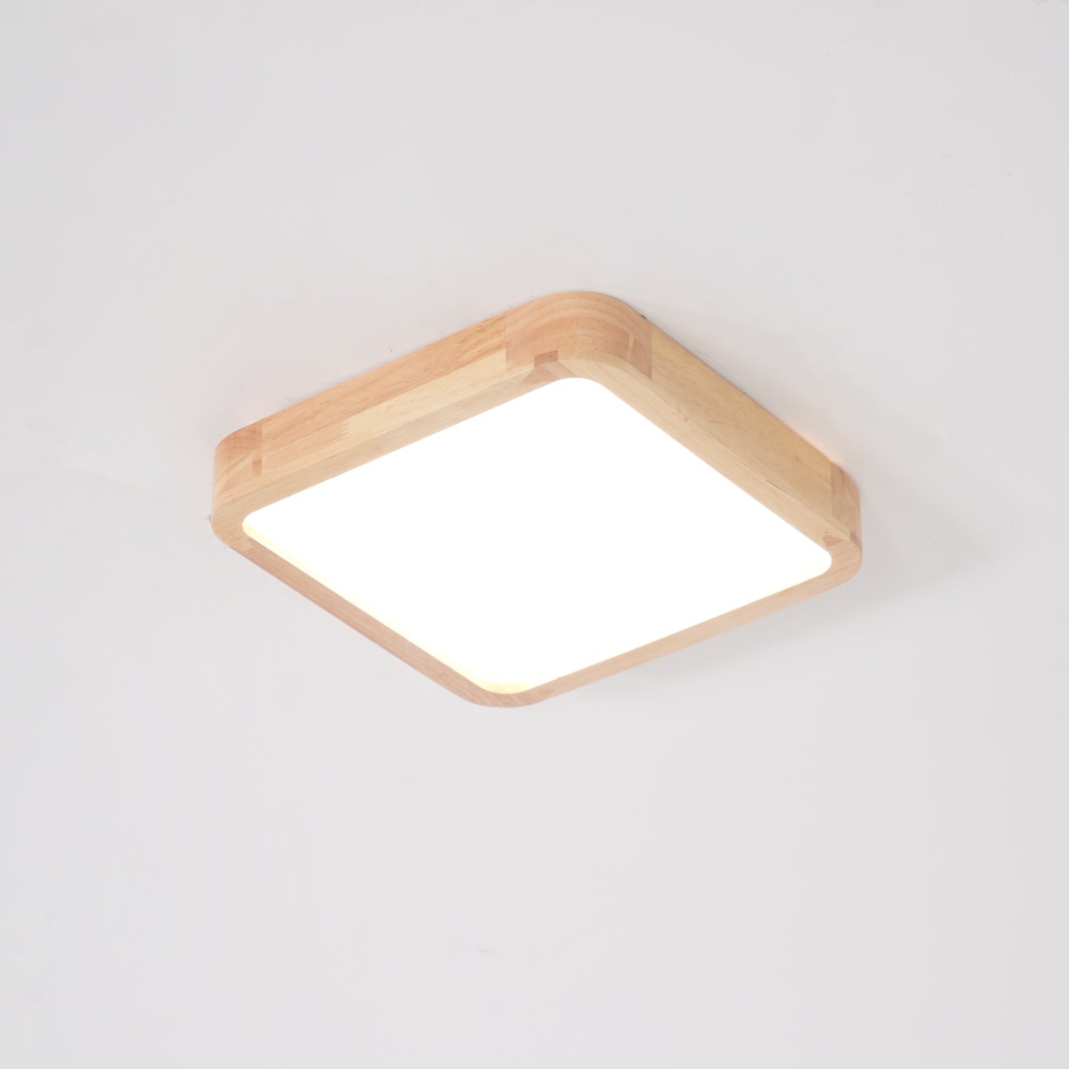 Geometric Wooden Ceiling Fixture Lighting Lobby