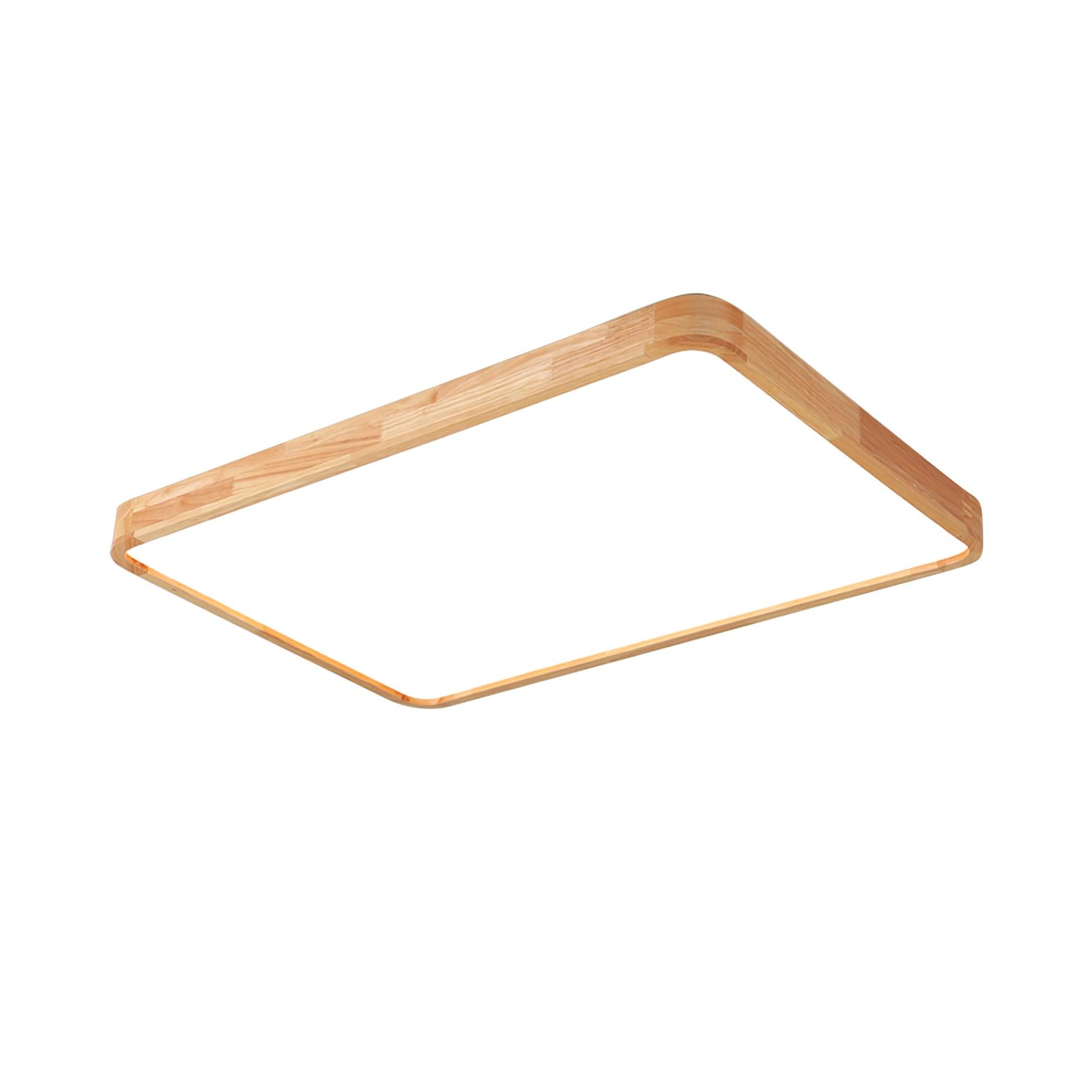 Geometric Wooden Ceiling Fixture Lighting Lobby