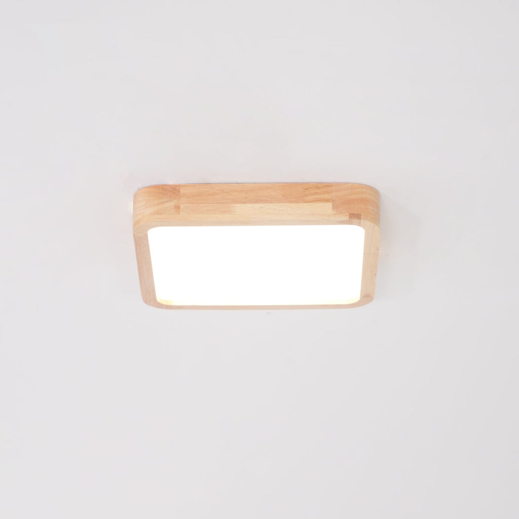 Geometric Wooden Ceiling Fixture Lighting Lobby