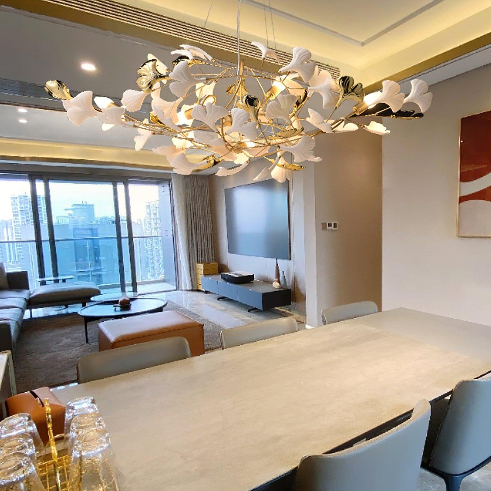 Gingko Ceiling Pendant B Lighting Lobby