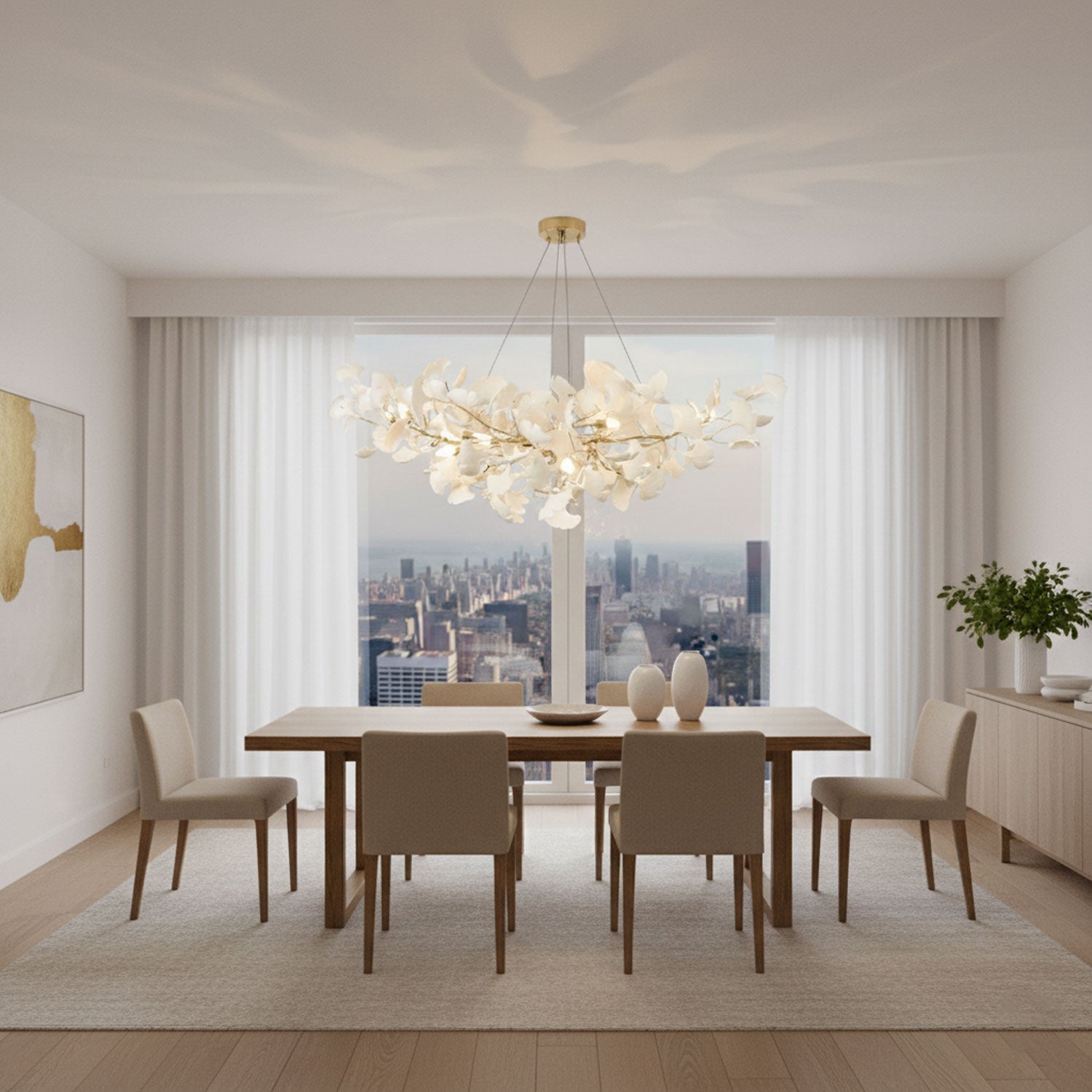 Gingko Ceiling Pendant B Lighting Lobby