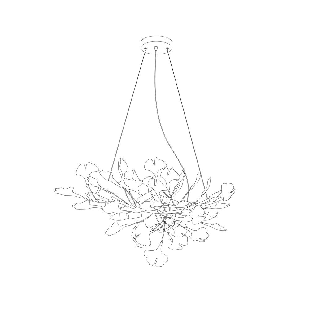 Gingko Ceiling Pendant B Lighting Lobby