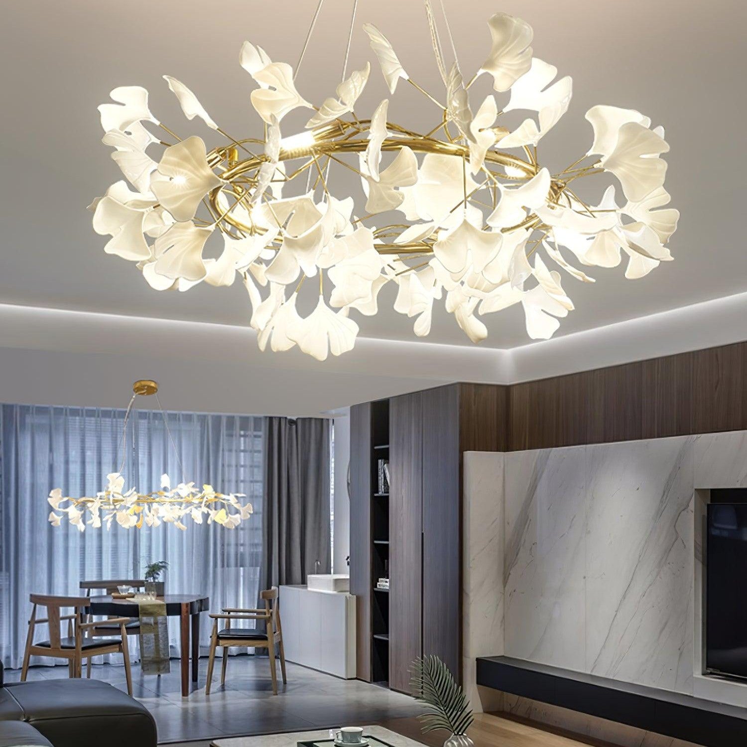 Gingko Ceiling Pendant O Lighting Lobby