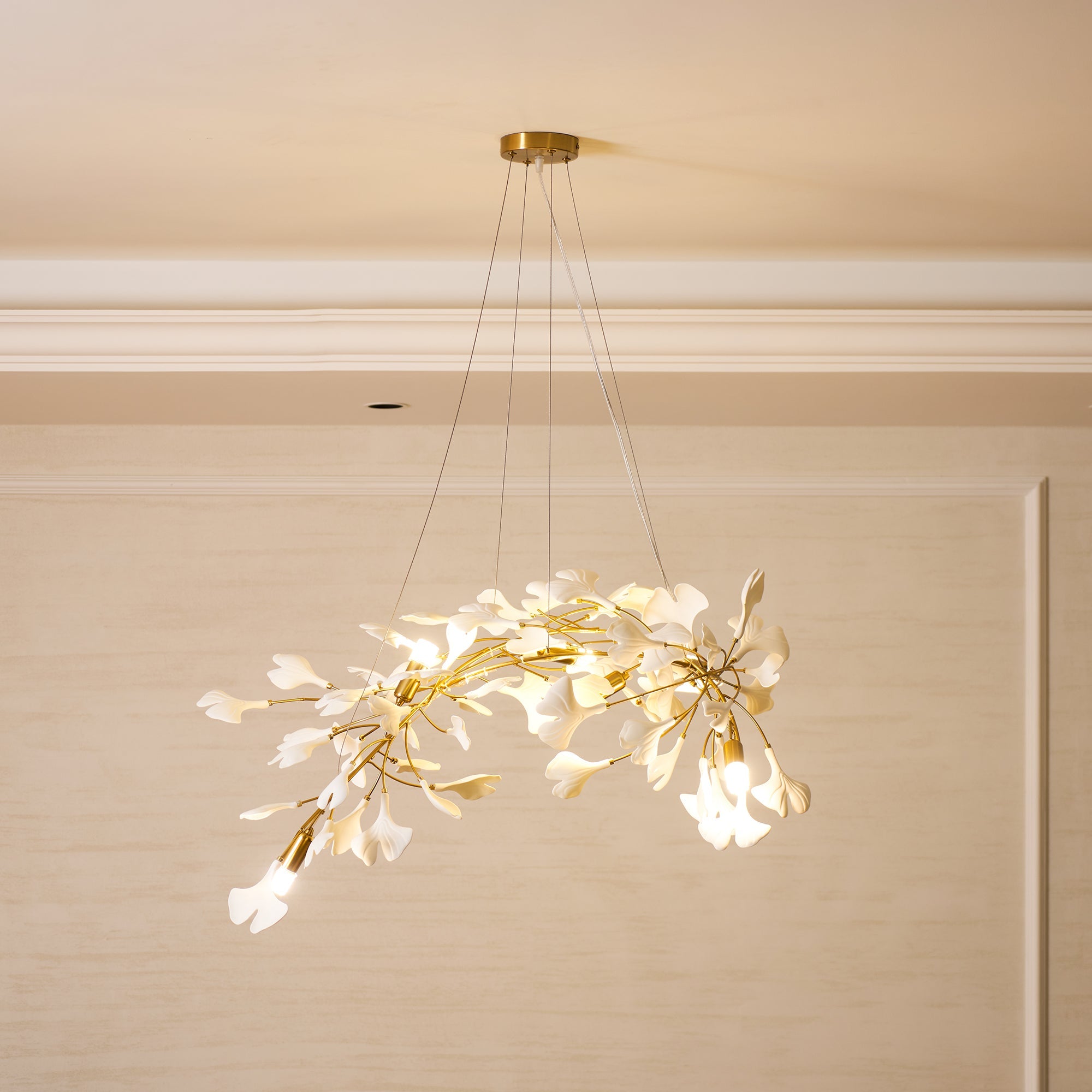Gingko Ceiling Suspension A Lighting Lobby