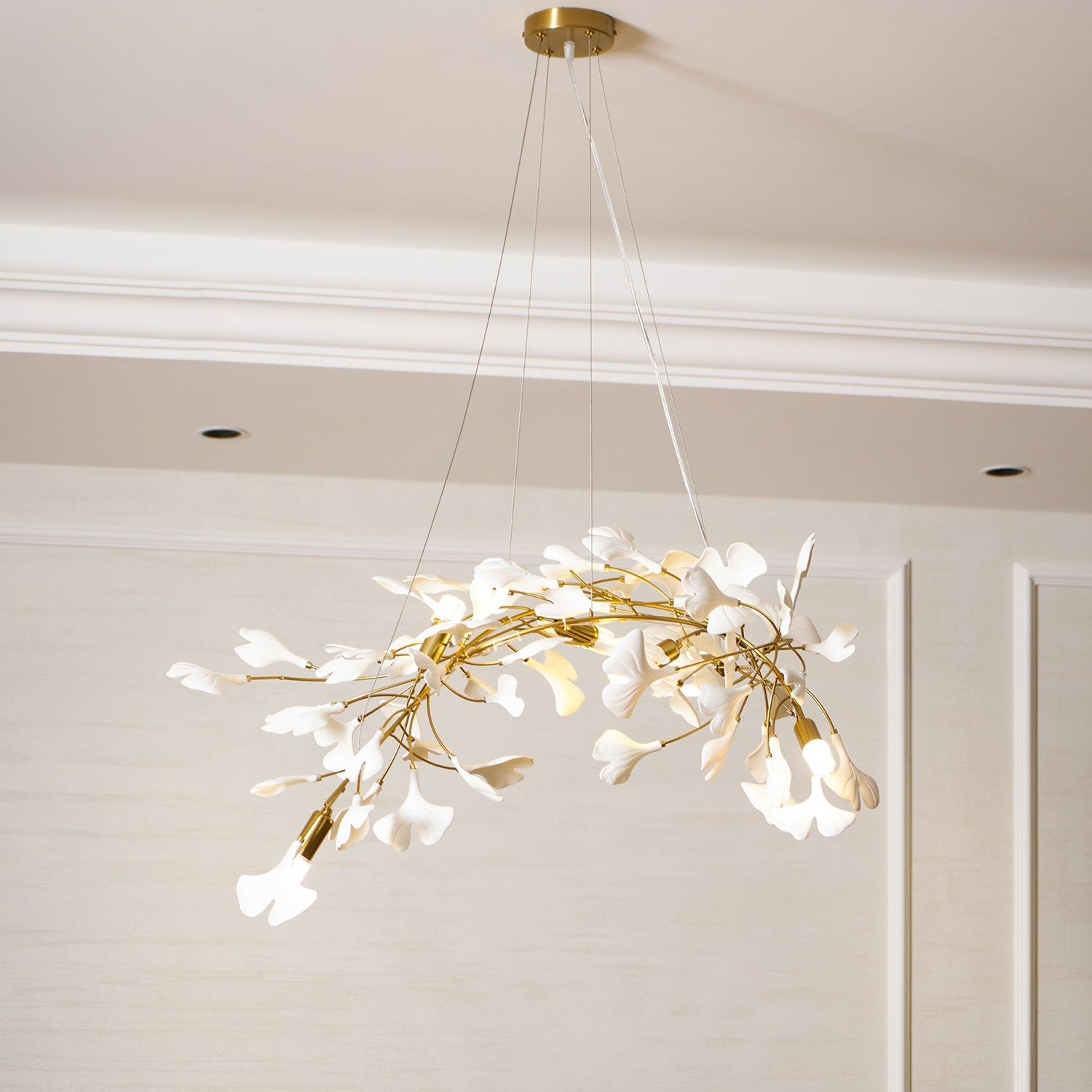 Gingko Ceiling Suspension A Lighting Lobby