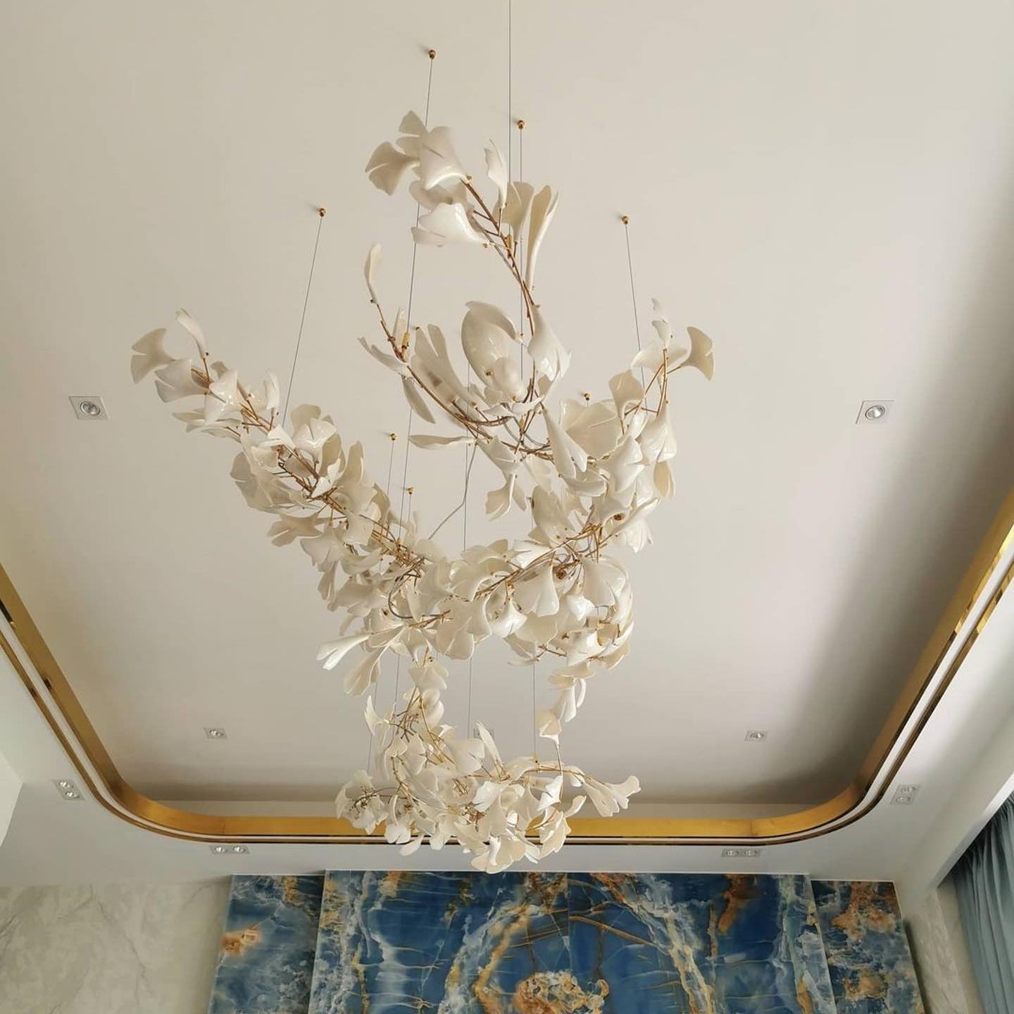 Gingko Ceiling Suspension A Lighting Lobby