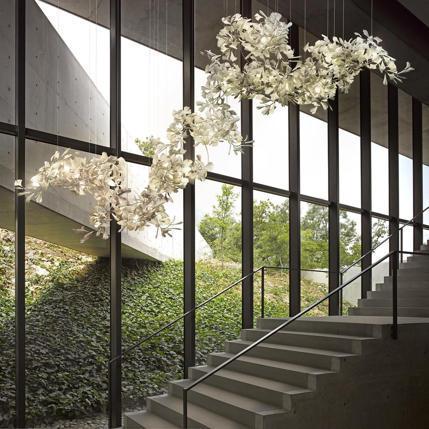 Gingko Ceiling Suspension A Lighting Lobby