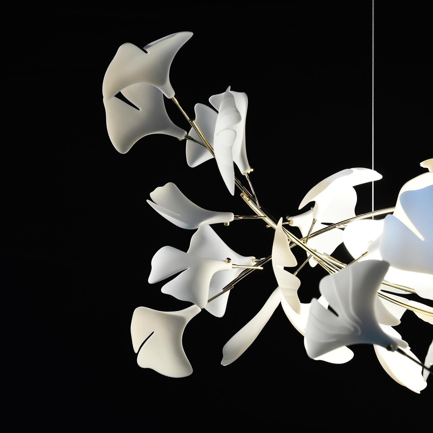 Gingko Ceiling Suspension A Lighting Lobby