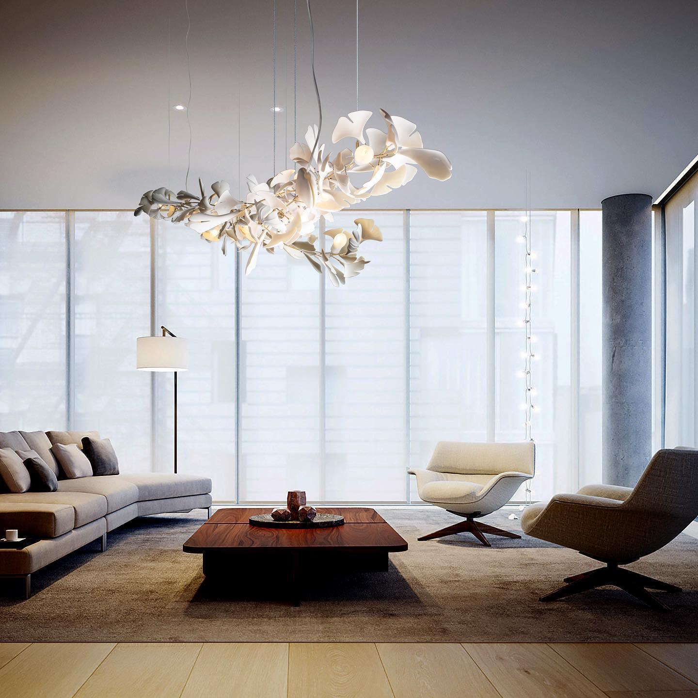 Gingko Ceiling Suspension A Lighting Lobby