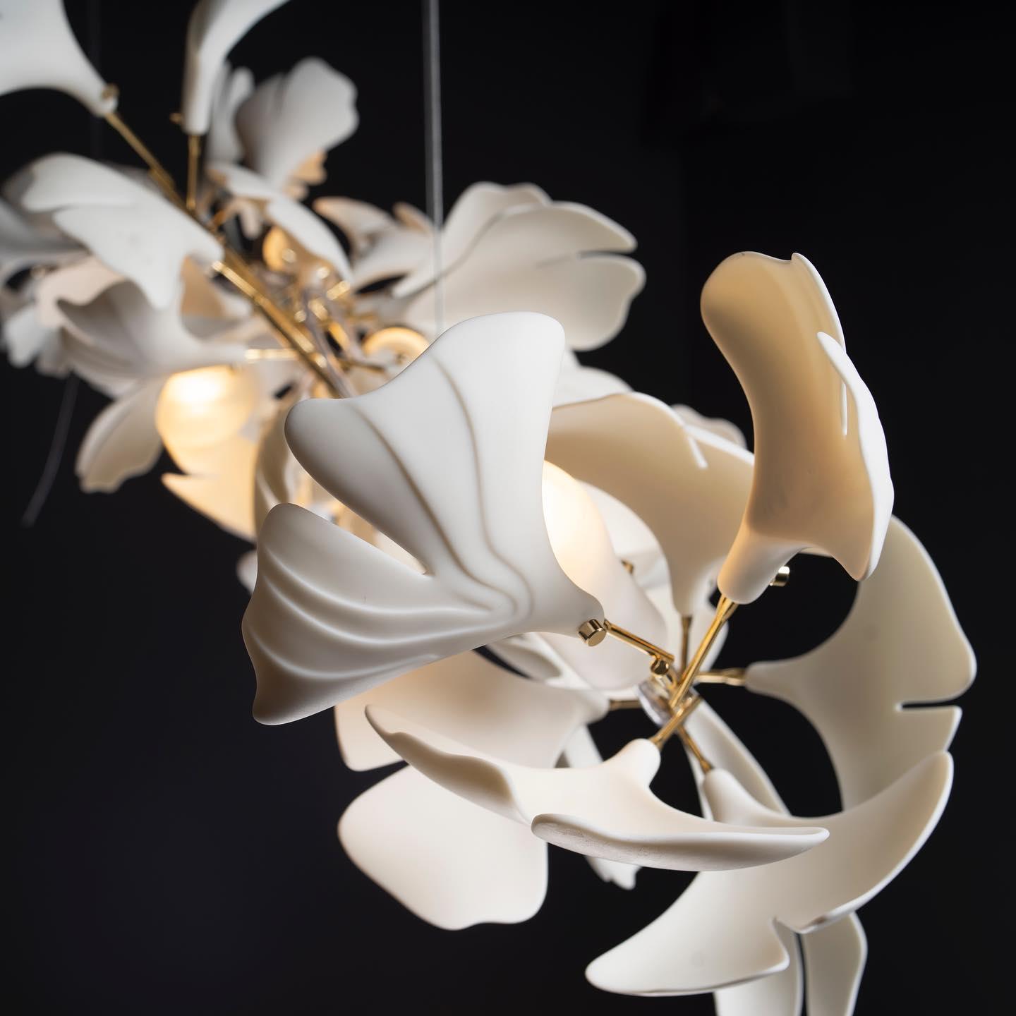 Gingko Ceiling Suspension A Lighting Lobby