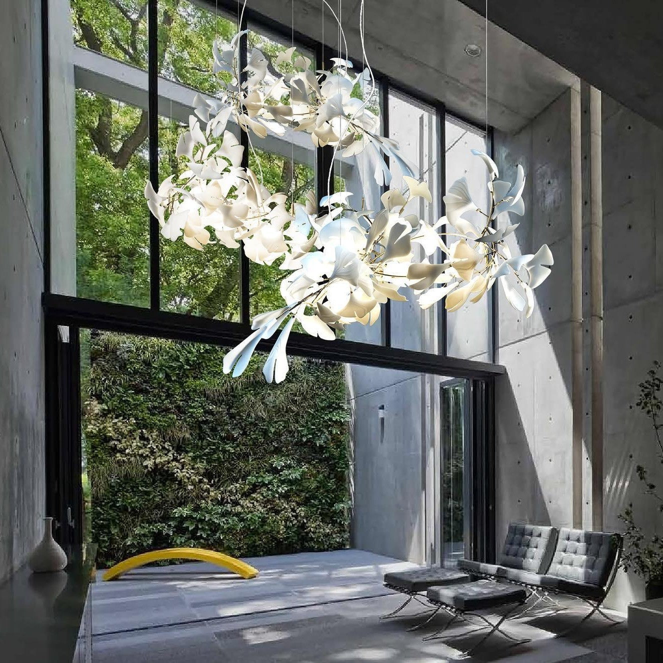 Gingko Ceiling Suspension A Lighting Lobby